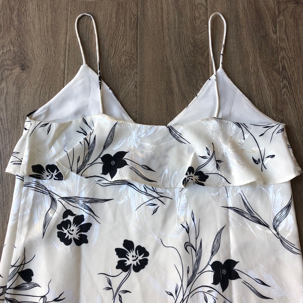 NWT Alice + Olivia Bess Slipdress Ruffle Floral - Picture 4 of 8